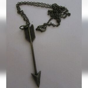Antique Arrow Pendant Necklace
